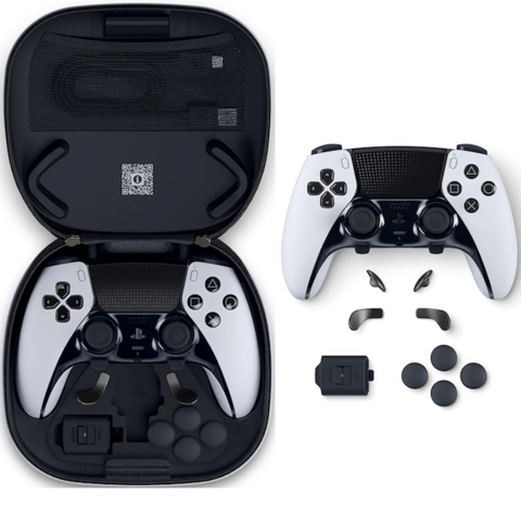 Kontroler DualSense Edge Hitam Putih Tengah Malam Dapatkan Diskon Resmi Black Friday